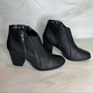 Women Diba Suede Ankle Booties Black Size 9.5 M